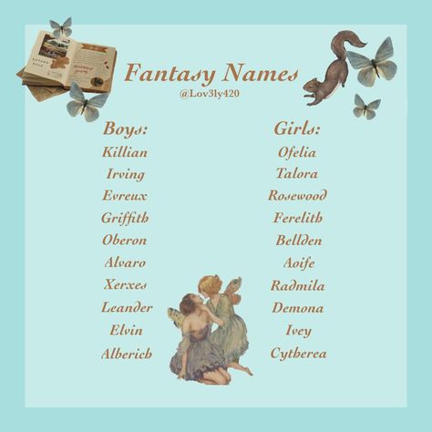 Make Fantasy Names, Dark Names For Characters, Snail Names, Character Creation Ideas, Story Names, Oc Names, Menulis Novel, English Names, Fantasy Character Names