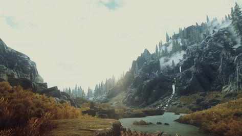 Skyrim Wallpaper, Skyrim Art, Castle Illustration, Elder Scrolls Skyrim, Desktop Background Images, 1080p Wallpaper, Mountain Wallpaper, Desktop Wallpapers Backgrounds, Cool Landscapes