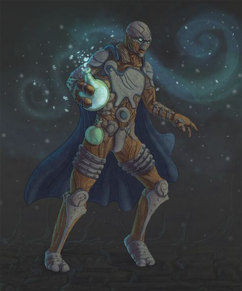 ArtStation - DnD Warforged Alchemist, Fatun Dnd Warforged, Own Character, Pathfinder Character, Character Portrait, Character Portraits, Dungeons And Dragons, Character Art, Art Design, Deviantart