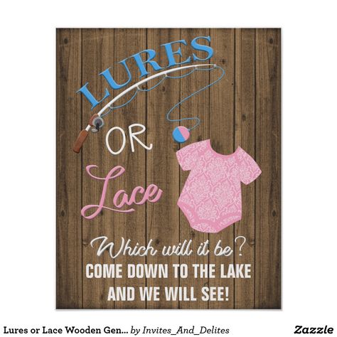 Fishing Baby Announcement, Country Gender Reveal, Fishing Gender Reveal, Prego Announcement, Baby Shower Fishing, Baby Gender Reveal Party Decorations, Gender Reveal Cookies, Pregnancy Gender Reveal, Gender Reveal Themes