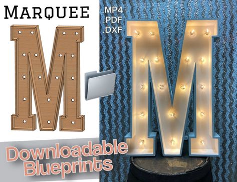 Excited to share this item from my #etsy shop: 3ft - Letter M - Marquee Build Plans - Digital Template for Wood/Plastic/MDF Marquee Letter Letter Mosaic, Large Marquee Letters, Diy Wedding Arbor, Light Up Marquee Letters, Diy Marquee Letters, Arch Building, Alphabet Templates, Build Plans, Prom Decor