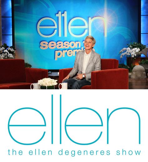 The Ellen Show. Love the Helvetica neue, but love it even more now that the number "11" has been incorporated into the logo for season 11. 90s Life, The Number 11, Ellen Show, Show Logo, Show Design, Ellen Degeneres Show, Helvetica Neue, The Ellen Show, Number 11