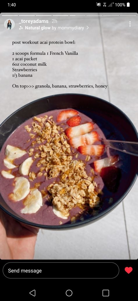 Herbalife Smoothie Bowl Recipes, Herbalife Smoothie Recipes, Herbalife Protein Bowls, Herbalife Protein Bowl Recipes, Herbalife Acai Bowl Recipe, Herbalife Plan, Healthy Protein Desserts, Acai Recipes, Nutrition Bar