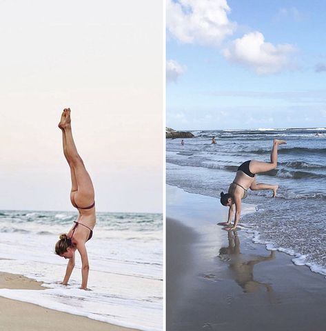 Celebrity Instagram Photos Recreated Ridiculous Poses, Side By Side Pictures, Celeste Barber, Celebrity Instagram, Photo Star, Photo Recreation, Bad Jokes, Jokes For Kids, Instagram Pics