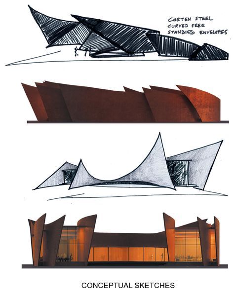 Art Gallery Design Architecture, Architectural Models Conceptual, Art Gallery Sketch, Architects Sketches, Drawings Of Buildings, Sanjay Puri Architects, Sanjay Puri, Sketch Model, Architect Sketch