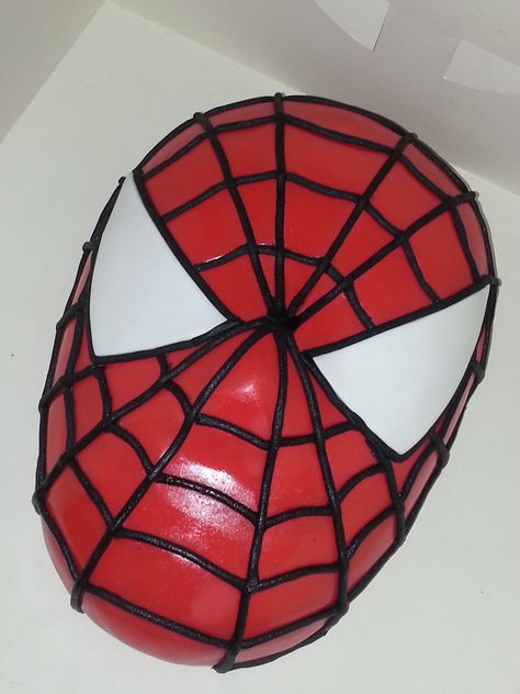 Spiderman Head Cake Spiderman Head Cake, Kids Cake, Spiderman, Baby Shower, Cake