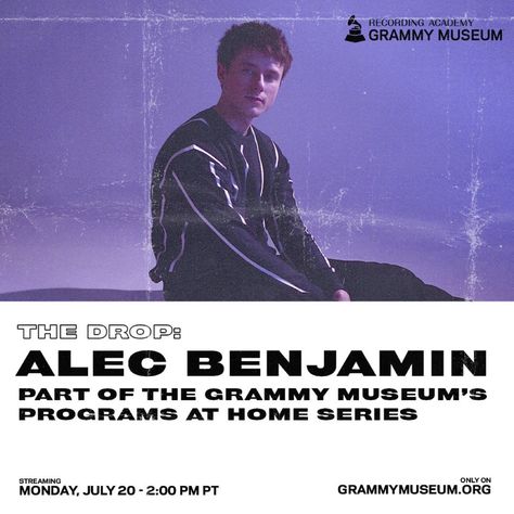 Alec Benjamin Poster Vintage, Alec Benjamin Poster, Alec Benjamin, Grammy Museum, Concert Tickets, Poster Vintage, Vintage Posters, Concert, Memes