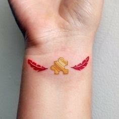 Yooka Laylee, Small Spiritual Tattoos, Nintendo Tattoo, Puzzle Piece Tattoo, Puzzle Tattoos, Tato Minimal, Gamer Tattoos, Tatoo Inspiration, Banjo Kazooie