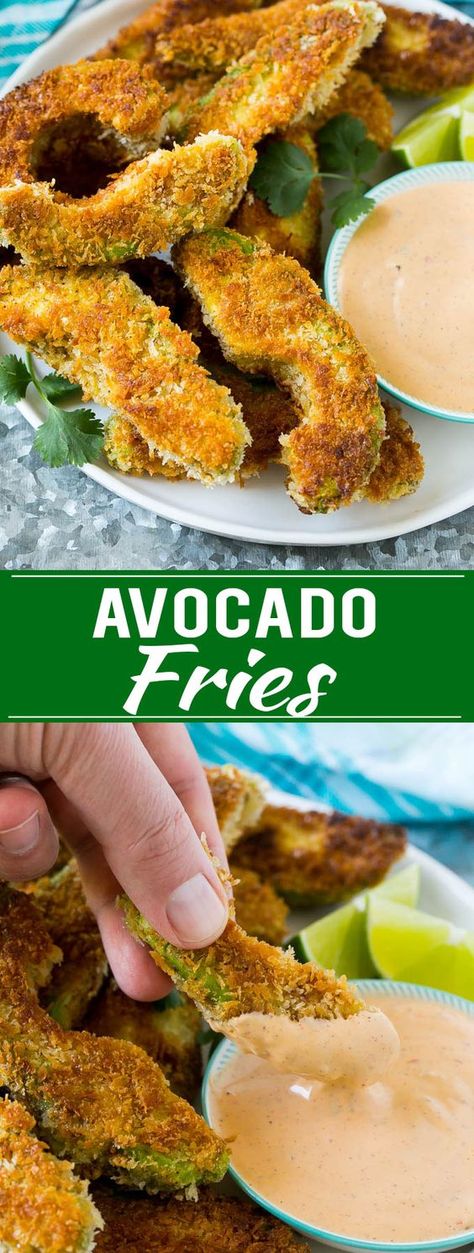 Avocado Fries Recipe, Avocado Appetizer, Fried Avocado, Avocado Dessert, Avocado Fries, Keto Pancakes, Fries Recipe, Keto Cheesecake, Avocado Recipes