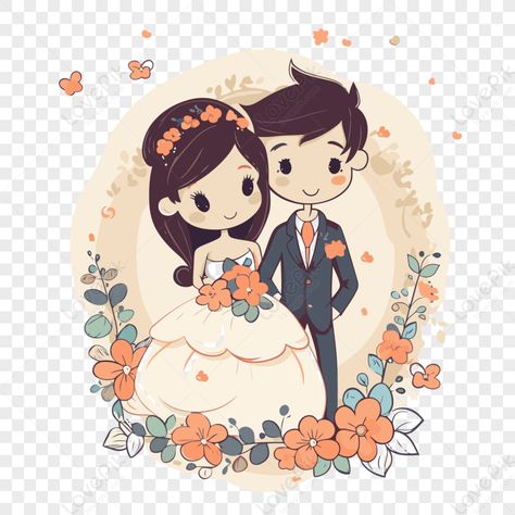 Cartoon Stickers, Wedding Vector, Vector Png, Elegant Wedding