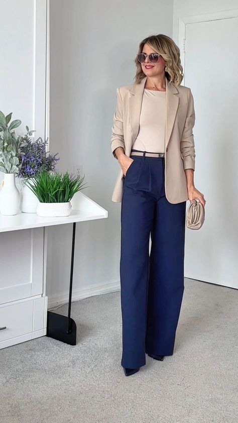 Fall Office Outfits, Office Outfits Women, Blazer Outfit, Elegante Casual, Classy Work Outfits, Stylish Work Outfits, Office Outfit, Casual Work Outfits, Looks Chic