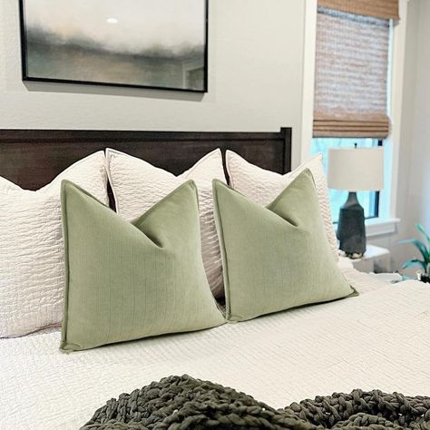 Amazon.com: ZWJD Sage Green Pillow Covers 22x22 Set of 2 Chenille Pillow Covers with Elegant Design Soft and Luxurious Decorative Throw Pillows for Couch, Bed, and Home Decor : Home & Kitchen Sage Green Pillow, Mint Green Bedroom, Throw Pillows For Couch, Green Pillow Covers, European Pillows, Maple Sugar, Room Refresh, Pillows For Couch, Chenille Pillow