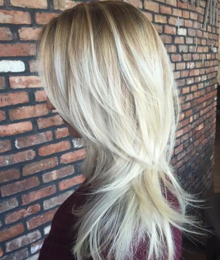 Blonde Layered Hair With Root Fade Root Fade, Trendy Layered Hairstyles, Shaggy Layers, Hairstyles Layered, 2017 Hair Trends, Blonde Layered Hair, Long Shaggy, Layered Hairstyles, Long Layered Haircuts