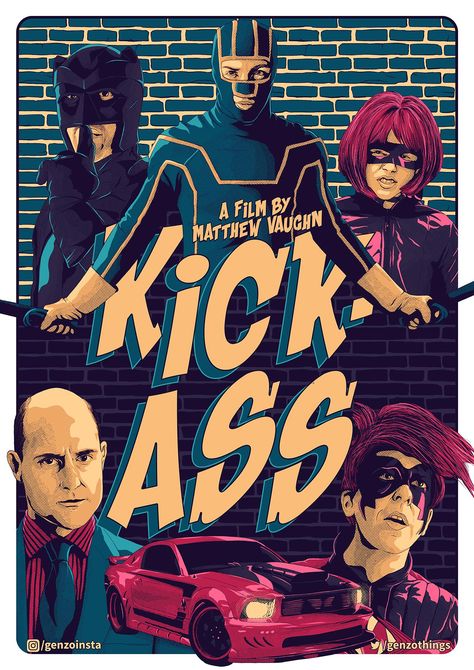 Kickass Poster, Matthew Vaughn, Skateboard Photos, Film Posters Art, Best Movie Posters, Watch Movie, Movie Poster Wall, Minimal Movie Posters, Book Icons