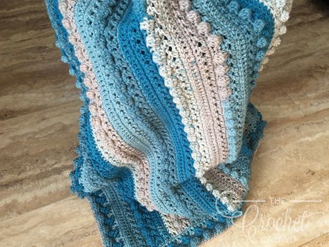 Crochet Little Boy Blue Baby Blanket by Jeanne Steinhilber Slouchy Hat Pattern, The Crochet Crowd, Blue Baby Blanket, Crochet Crowd, Ladies Scarf, Crochet Scarf Pattern Free, Crochet Edging Patterns, Crochet For Boys, Crochet Afghans