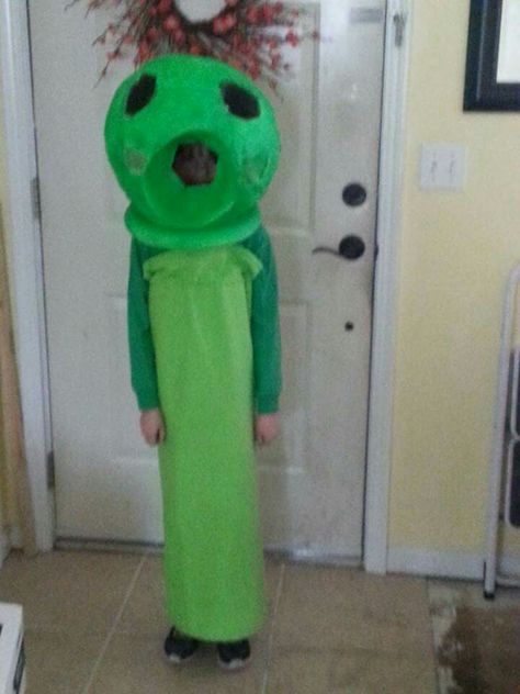 Pea Shooter Costume Pea Shooter, Pea Shooter Costume, Peas, Halloween Costumes