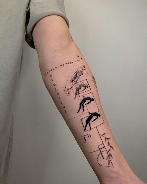 Concept Tattoo Sleeve, Mindset Tattoo, Geometric Design Tattoo, Realistic Animal Tattoos, Concept Tattoo, Evolution Tattoo, Tattoo Font For Men, Deep Tattoo, Abstract Tattoo Designs