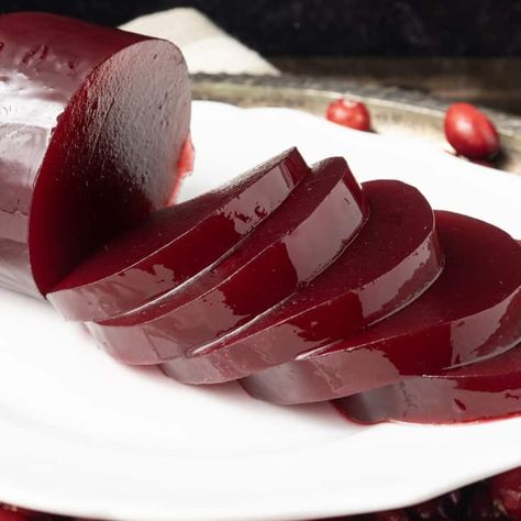 Jellied Cranberry Sauce {canned or refrigerated} - Foodie With Family Jelly Cranberry Sauce Recipes, Thanksgiving Menus, Keto Condiments, Cream Cheese Corn, Cranberry Orange Sauce, Canned Cranberries, Cranberry Jelly, Jellied Cranberry Sauce, Canned Cranberry Sauce