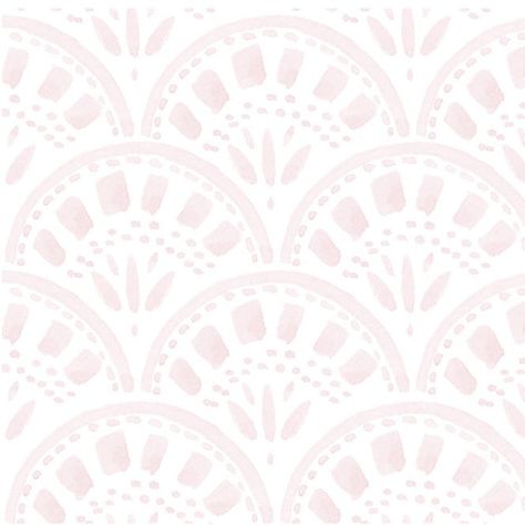 Our best-selling Riley Scallop Wallpaper is now available in blush pink! Featuring a blush-hued mosaic scallop design, this versatile wallpaper is ideal for a girl's bathroom, bedroom, playroom, or a stylish home office. This Cailíní Coastal-exclusive design comes from Houston-based artist and designer, Kristen Leigh. Specializing in watercolor illustration, Kristen’s beautiful and traditional designs are whimsical and distinct, using hand drawn techniques to give her designs a personal touch. P Cailini Coastal Wallpaper, Scallop Wallpaper, Blush Pink Wallpaper, Stylish Home Office, Wallpaper Design Pattern, Coastal Wallpaper, Scallop Design, Blush Wallpaper, Chevron Wallpaper