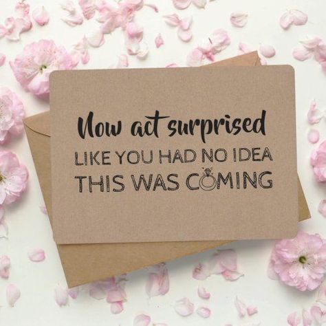 $ 3.01 | Funny Bridesmaid / Maid of Honor Proposal #bridesmaid #maid of honor #matron of honor #proposal #will you be my #funny #rustic #now act surprised #ring #kraft Creative Ways To Ask Bridesmaids, Cheap Bridesmaid Gifts, Will You Be My Bridesmaid Gifts, Bridesmaid Funny, Modern Bridesmaid, Maid Of Honor Proposal, Unique Bridesmaid, Matron Of Honor, Be My Bridesmaid Cards