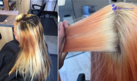 How to Fix Uneven Bleached Hair How To Bleach Hair Without Damage, Bad Bleached Hair, How To Fix Orange Hair After Bleaching, Uneven Bleached Hair, Bleach Bath Hair, Tone Orange Hair, Toning Bleached Hair, How To Bleach Hair, Bleaching Hair At Home