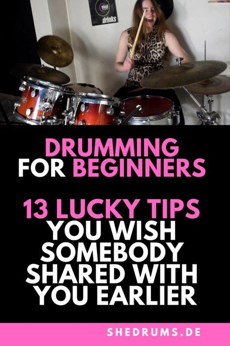 So you want to learn the drums? Awesome! But: What's REALLY important when it comes to drumming for beginners? Check out this list! Musician Motivation, Drum Songs, Drum Playing, Learn Drums, Drums For Kids, Guitar Fingers, Play Drums, Bongo Drums, Best Drums