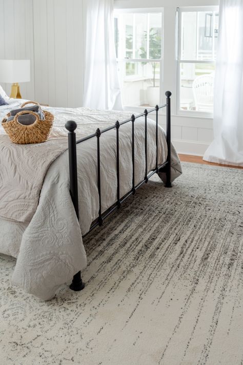 Area Rugs In Bedroom, Upstairs Playroom, Rugs In Bedroom, Diy Rugs, Bedside Rugs, Bedroom Interiors, Bedroom Rugs, Home Space, French Country Cottage