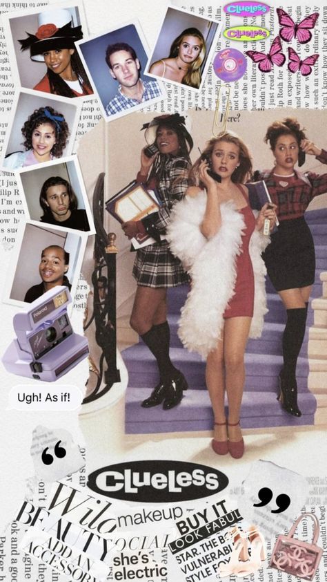 Clueless Wallpaper, Clueless Aesthetic, Bedroom Wall Collage, Iconic Wallpaper, Clueless Outfits, Mood Wallpaper, Picture Collage Wall, Edgy Wallpaper, Photo Wall Collage