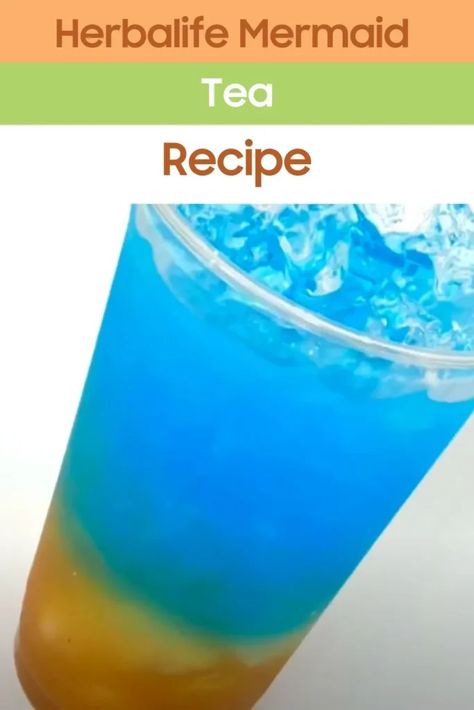 Herbalife Mermaid Tea Recipe Bomb Pop Herbalife Tea Recipe, Herbalife Tea Recipes, Herbalife Tea, Raspberry Tea, Bomb Pop, Kitchen Guide, Lime Recipes, Herbal Teas Recipes, Raspberry Syrup