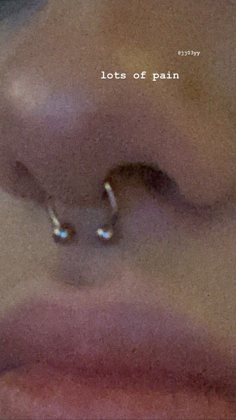 Piercings Claims For Dr, Bull Peircings, Piercing Ideas Septum, Piercing Ideas Nose Septum, New Piercing Captions, Black Septum Piercing Aesthetic, Nose Piercing Ideas Aesthetic, Cute Nose Pericings, Persings Nose