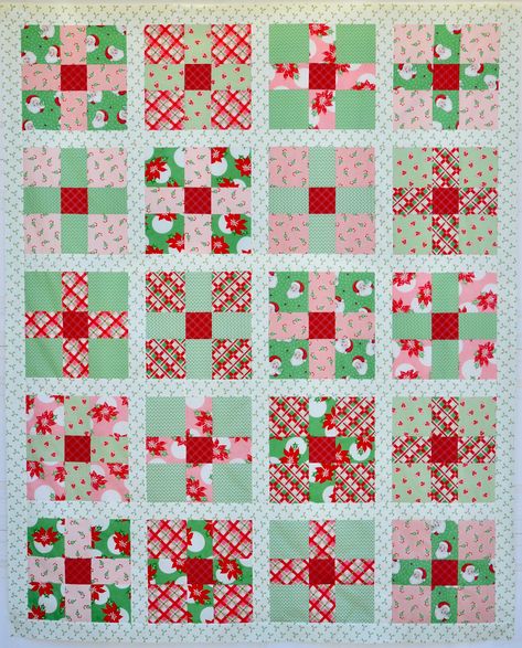 swell christmas quilt Swell Christmas, Christmas Quilting Projects, History Of Quilting, Christmas Quilt Blocks, Christmas Quilting, 9 Patch Quilt, Christmas Quilt Patterns, Nine Patch Quilt, Christmas Modern