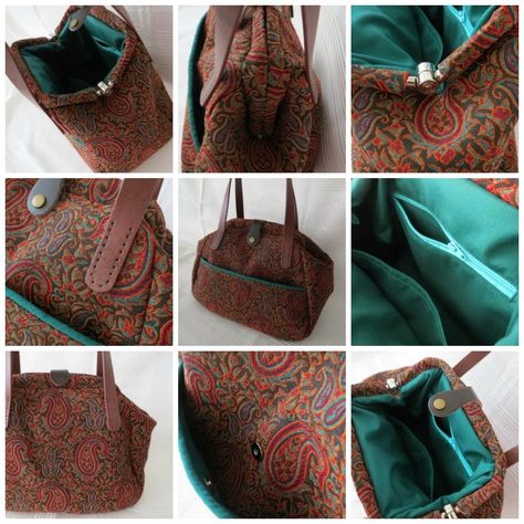 At home with Mrs H: The Companion Carpet Bag Sewing pattern - January '15 BOMC Diy Bag Sewing, Bag Sewing Patterns, Carpet Bag Purse, Carpet Bags, Heirloom Blanket, Bag Sewing Pattern, Bag Pattern Free, Bag Sewing, Carpet Bag