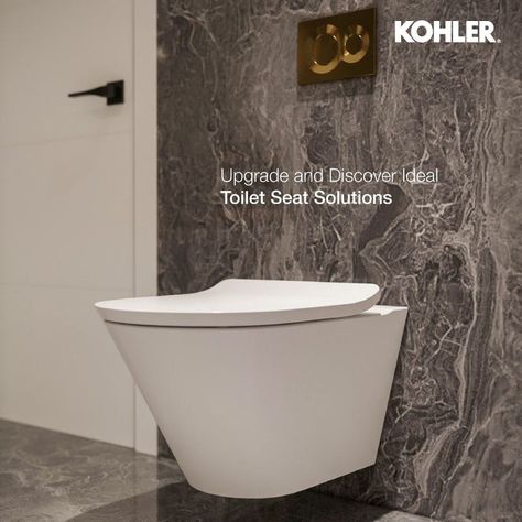 Kohler Commodes Bathroom Commode Design, Bathroom Commode, Toilet Commode, Kohler Toilet, Bathroom Oasis, Modern Bathrooms, Sustainable Manufacturing, Sparkling Clean, Hand In Hand