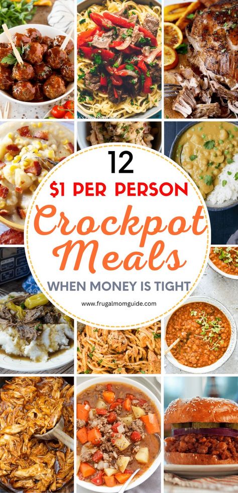 Cheap Crockpot Recipes Budget, Crockpot Recipes Budget, Crockpot Meals Cheap, Easy Cheap Crockpot Recipes, Easy Cheap Crockpot Meals, Crockpot Meals For A Crowd, Cheap Crockpot Recipes, Cheap Crockpot Meals, Crockpot Recipes Cheap