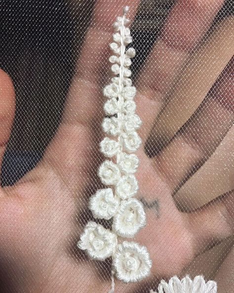 Maria Sandhammer on Instagram: “Still in the testing phase,...will commit tomorrow.. . . . #hollyhock #embroidery #lesage #sheer #mesh #tulle #handwork #custom…” Hollyhock Embroidery, Flower Embroidery, Embroidery Flowers, Flower Pattern, Flower Patterns, Mesh, Embroidery, Pattern, On Instagram