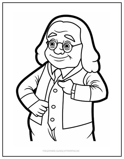 One of America’s most famous founding fathers is featured here in our Benjamin Franklin Coloring Page. This free printable would make a great supplement to a classroom history lesson, or download for homeschool use. Classroom History, Homeschool Crafts, Ben Franklin, Printable Kids, Church Building, Kids Coloring, Benjamin Franklin, A Classroom, History Lessons