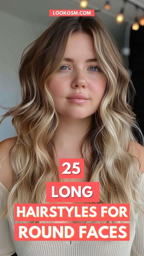 Long Hair Perfection: 25 Styles for Round Faces Layers For Round Face Long, Long Hairstyles Low Maintenance, Hair For Big Faces, Haircuts For Thick Hair Round Face, Long Hair Framed Face Haircuts, Fall Hair Cuts For Round Faces, Perfect Haircut For Round Face, Long Haircuts Round Face, Long Hairstyles Round Face