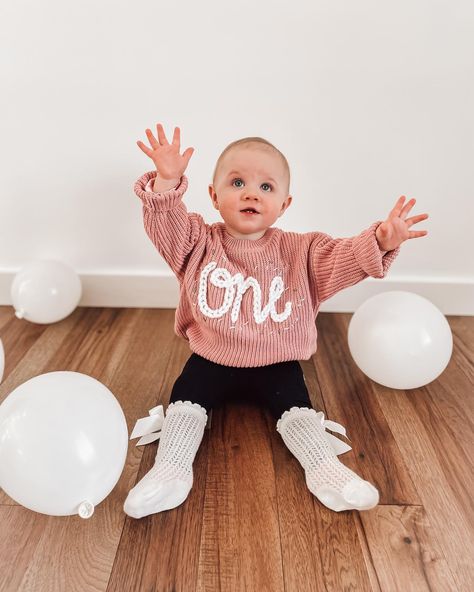 Sweet Ava is turning one 🎂🥳 how cute is her sweater by @shopsunshinestitching 💓 #firstbirthdayphotoshoot #michiganphotographer #milestonebirhday #babysfirstbirthday #detroitphotographer #girlmom #detroitmoms Sweet One First Birthday Photoshoot, Fall First Birthday Photoshoot, First Birthday Photoshoot Ideas, Sweet One First Birthday, Fall First Birthday, First Birthday Photoshoot, Birthday Photoshoot Ideas, 1st Birthday Pictures, Birthday Pics