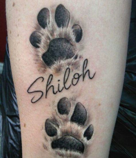 Dog Pawprint Tattoo, Dog Print Tattoo, Dog Memorial Tattoos, Pawprint Tattoo, Dog Paw Tattoo, Paw Tattoo, Hunny Bunny, Cat Tattoos, Inspiration Tattoos