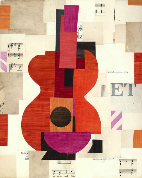 ANDY BURGESS ART - Collages Andy Burgess, Art Lessons Middle School, Doodle Art Journals, Music Collage, Canvas Painting Tutorials, Children's Art, Guitar Art, Lesson Ideas, Exhibition Poster