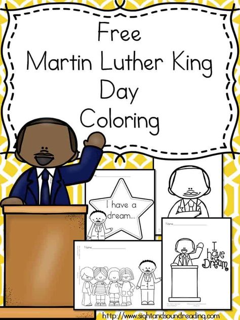 Help teach preschool and kindergarten students about Martin Luther King Jr. Using these free Martin Luther King Day Coloring Pages and book ideas. Martin Luther King Jr Kindergarten, Martin Luther King Jr Worksheets, Martin Luther King Worksheets, Martin Luther King Jr Crafts, Mlk Activities, Martin Luther King Activities, Martin Luther King Jr Activities, Mlk Jr Day, Martin Luther King Jr Quotes