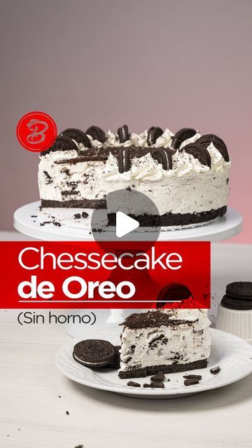 Brownicioso / Cursos de repostería on Instagram: "RECETA CHEESECAKE DE OREO (sin horno) 

Si te gusta la galleta oreo tienes que preparar este postre sin horno, sin gelatina, súper fácil y delicioso listo en 10 minutos. GUARDA ESTA RECETA⬇️🔥

Molde: 20 cm de diámetro 

INGREDIENTES: 
Para la base: 
74g Mantequilla 
220g Galleta Oreo 

Para el cheesecake:
500g Crema de leche para batir o Nata para montar (con un 35% de materia grasa) 
500g Queso crema (philadelphia o el de tu preferencia, solo asegúrate que sea firme) 
160g Azúcar blanca 
2 cucharaditas de vainilla 
150g de galleta oreo 

Para la cobertura (opcional: proporción 1:1):
100g Crema de leche 
100g Chocolate de cobertura o sucedáneo 

¿Quieres ver una clase con todos mis secretos y trucos? Con el paso a paso en video para que te Oreo Recipe, Kinds Of Desserts, Oreo Cake, Oreo Cheesecake, Cheez It, Oreo, 20 Cm, Cheesecake, Dessert Recipes