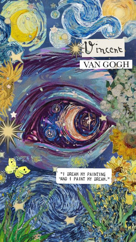 #vangogh#popular#eyes#night#star#art#aesthetic Star Art Aesthetic, Starry Night Aesthetic, Screen Pictures, Loving Vincent, Van Gogh Wallpaper, Starry Eyed, Van Gogh Art, Blue Poster, Aesthetic Blue