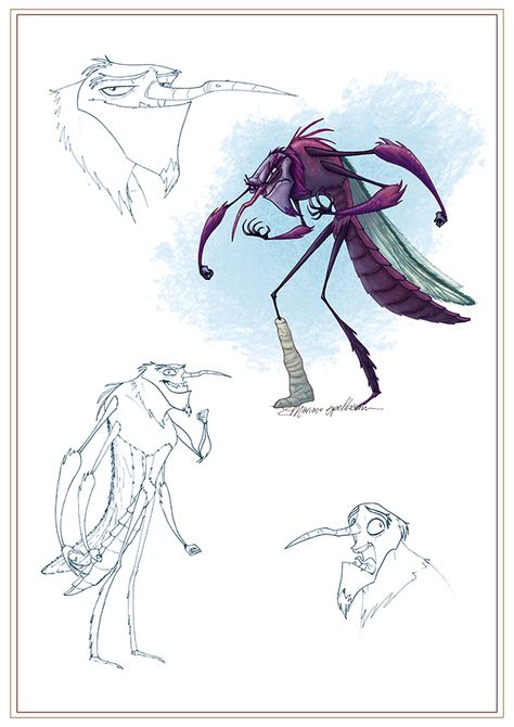 Character Design and Concepts for Animated 3D Project - Untref Media. Insects Character Design, Cicada Character Design, Mosquito Character Design, Insect Character Design, Insect Character, Animation Character Concept, Universal Monsters Art, Doodle Characters, Drawing Projects