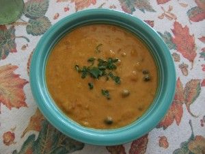 Pumpkin and Black Bean Soup – Rachael Ray | things I like Black Bean Recipes, Rachel Ray, Black Bean Soup, Fresh Chives, Rachael Ray, Saute Onions, Canned Black Beans, Pumpkin Soup, How To Can Tomatoes