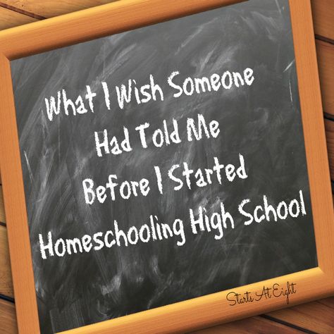 Starting Homeschooling, Homeschooling High School, Homeschool High School Curriculum, School Advice, High School Curriculum, Homeschooling Tips, High School Advice, How To Start Homeschooling, High School Years