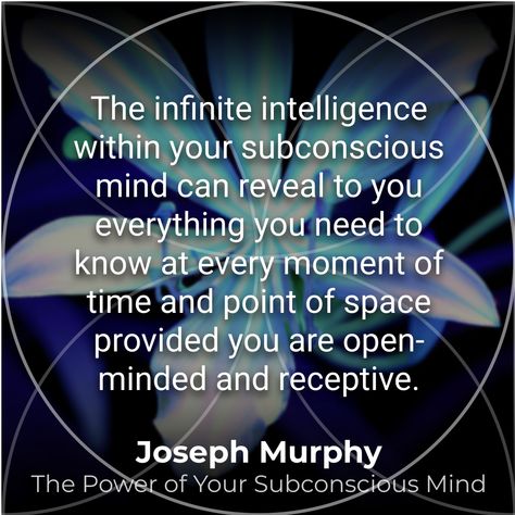 Infinite Intelligence, Spiritual Psychology, Joseph Murphy, Healing Spirituality, Energy Healing Spirituality, Open Minded, Free Plan, Subconscious Mind, Energy Healing