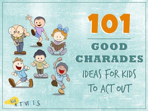 101 Good Charades Ideas for Kids to Act Out [Plus Movie Charades Ideas] Movie Charades, Charades Ideas, Charades For Kids, Gym Games For Kids, Drama Activities, Charades Game, Drama Ideas, Summer Activities For Kids, Humor Memes