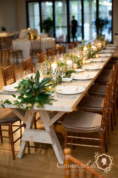 Green Taper Candles Wedding, Rehersal Dinner Charleston, Greenery Table Runner Wedding With Candles, Reception Candles And Greenery, Cannon Green Wedding Charleston, Green Library, Colors 2023, Tapered Candles, Colorful Wedding Flowers