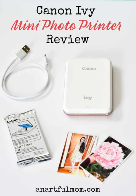 Canon Ivy Mini Photo-Printer (for Smartphones) Review - An Artful Mom Canon Ivy, Mini Photo Printer, Mini Printer, Accessory Ideas, Pretty Designs, Photo Journal, Photo Ornaments, Photo Printer, Mini Photo